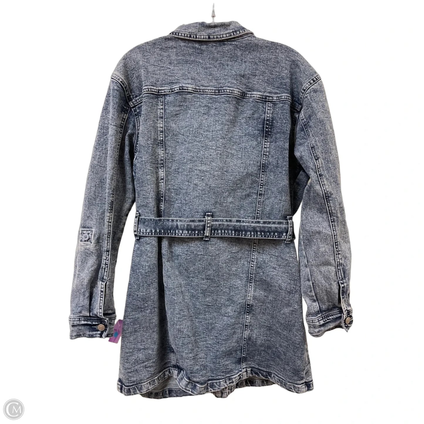 Dress Casual Midi By Clothes Mentor In Blue Denim, Size: L