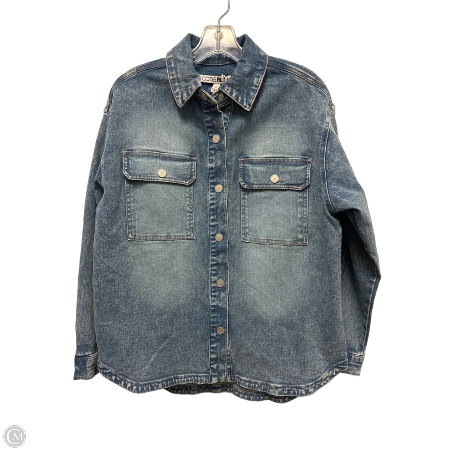 Jacket Denim By Code Blue In Blue Denim, Size: Xs