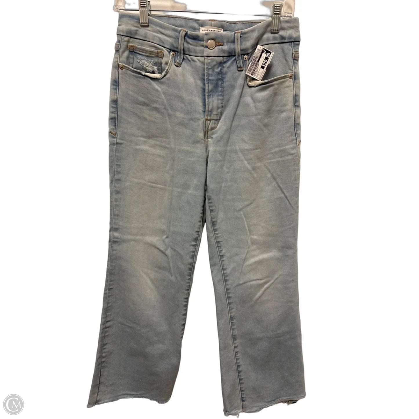 Jeans Straight By Good American In Blue Denim, Size: 6