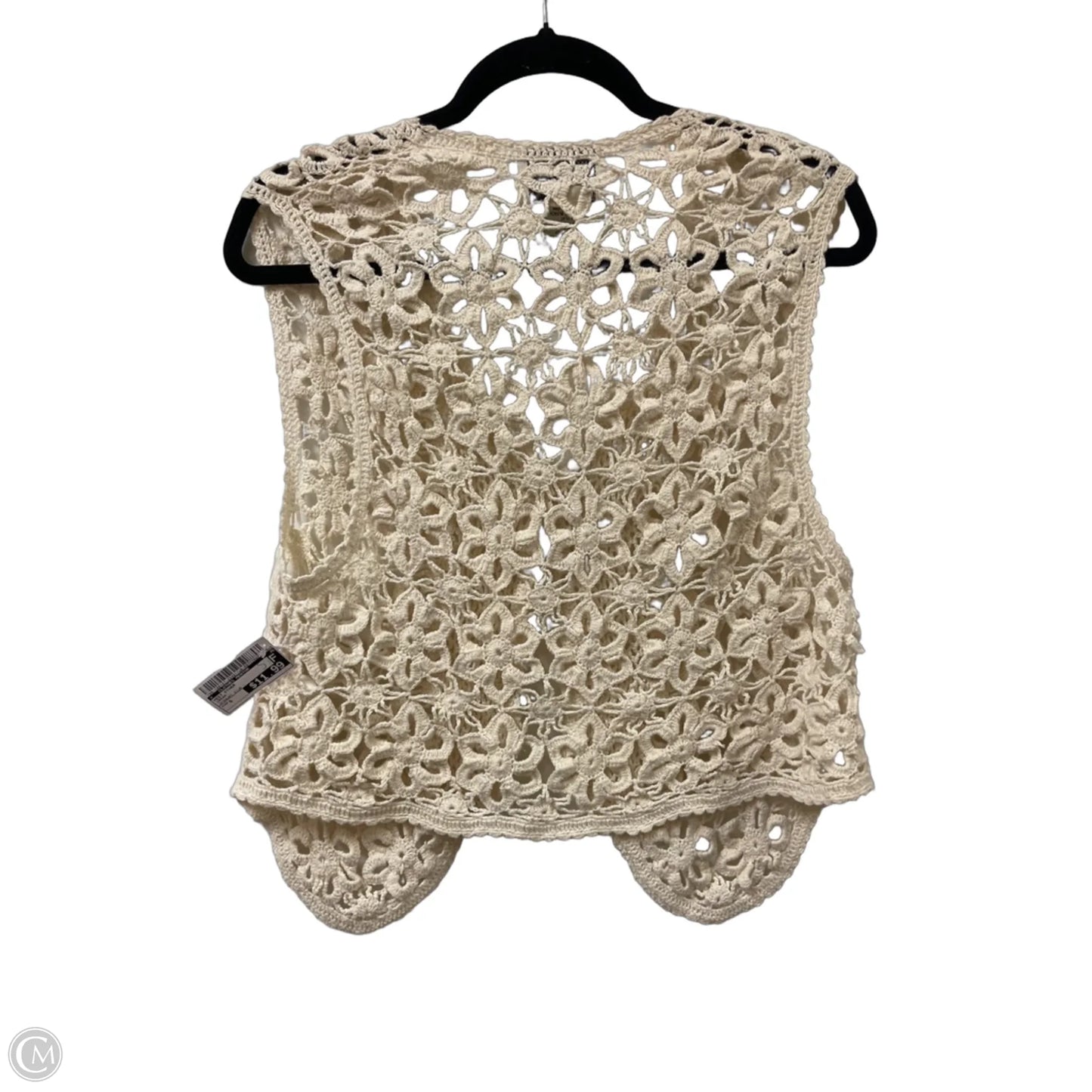 Vest Other By Clothes Mentor In Cream, Size: S