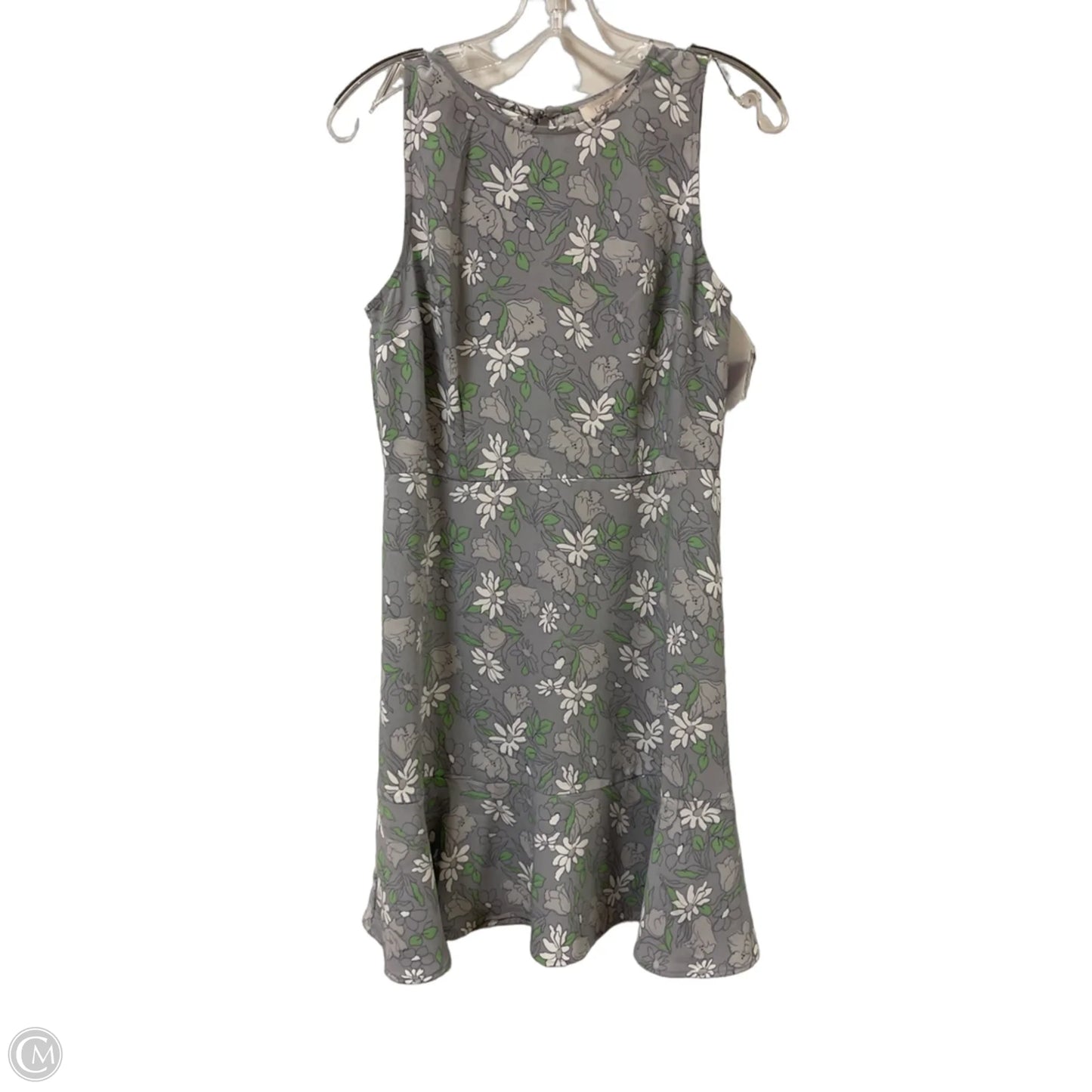 Dress Casual Midi By Loft In Grey, Size: S