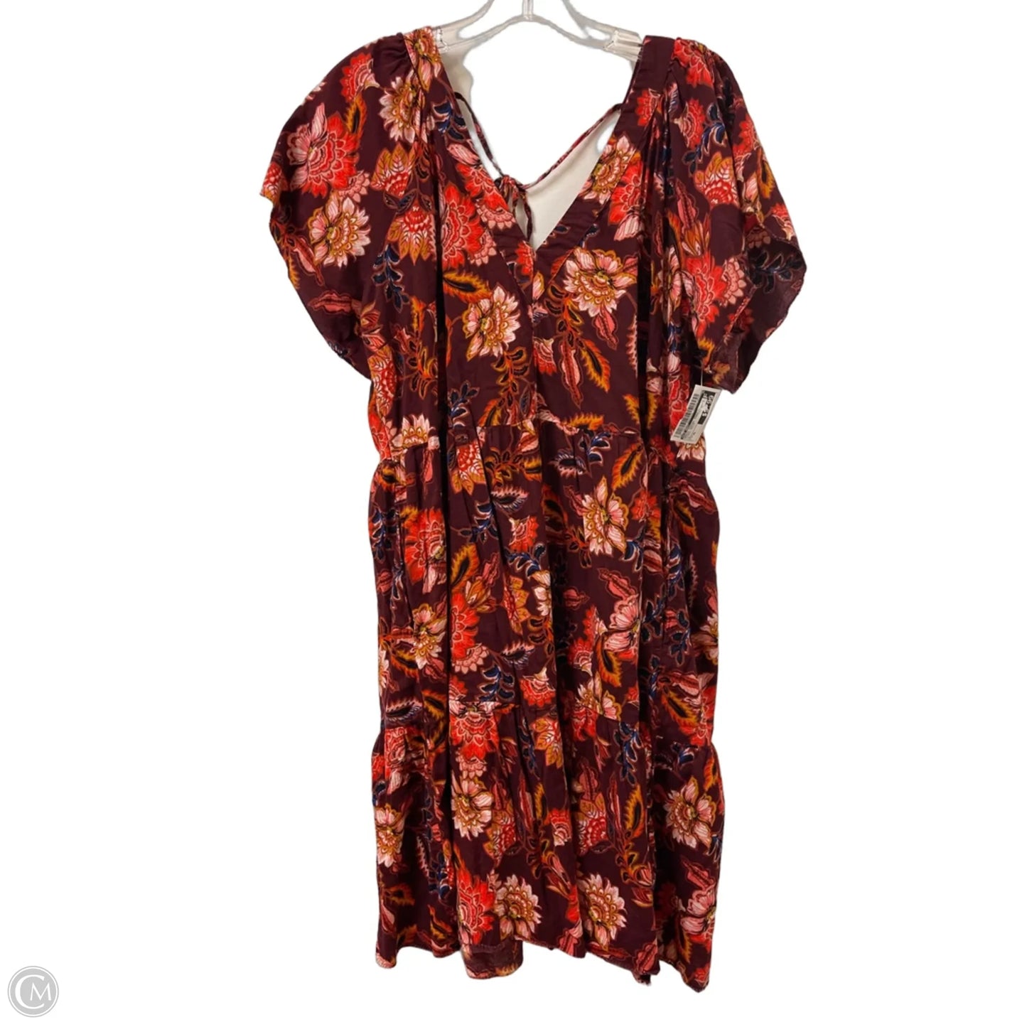 Dress Casual Midi By Old Navy In Floral Print, Size: Xl