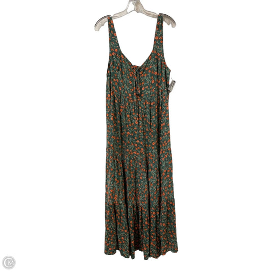 Dress Casual Maxi By Rusttydustty In Green, Size: 2x