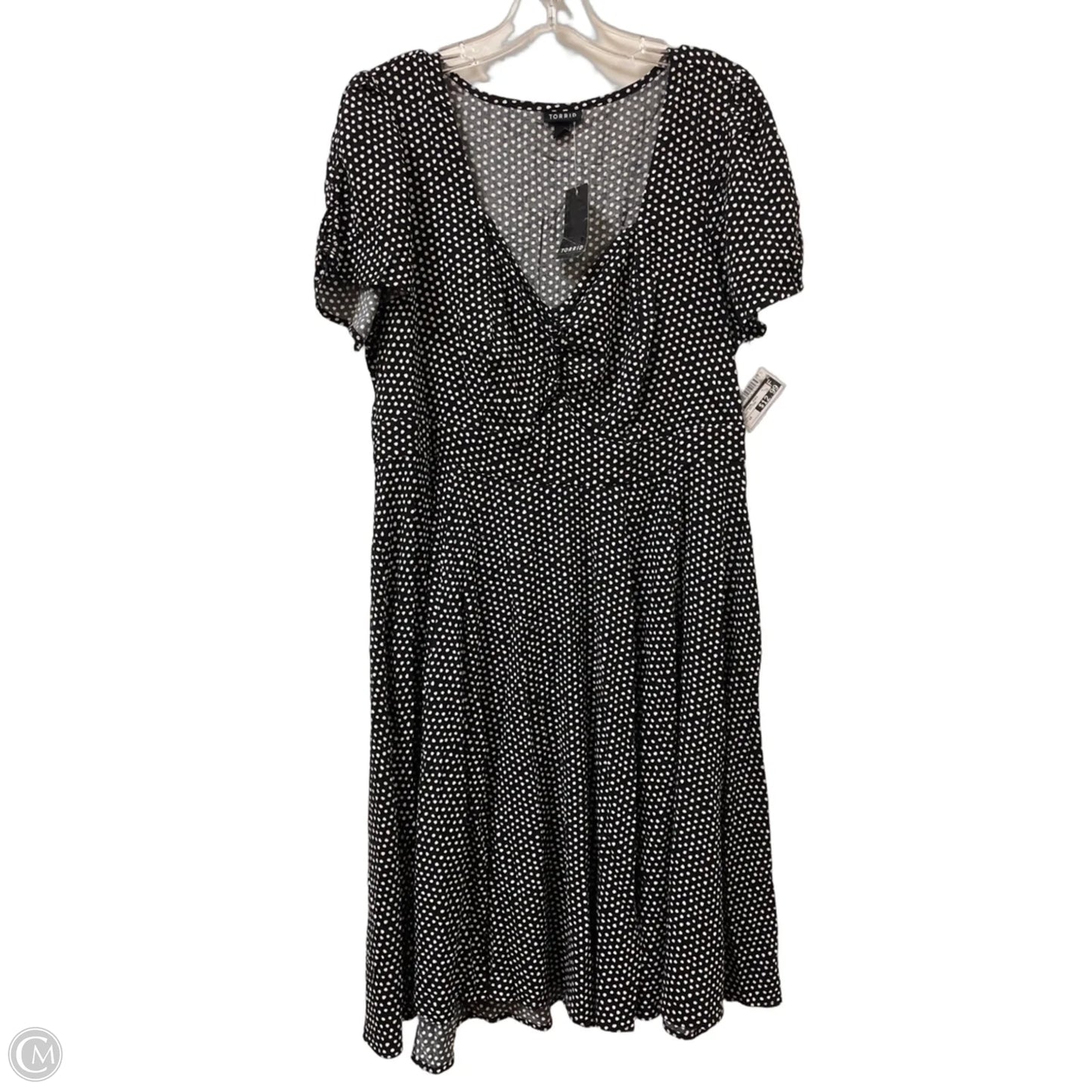 Dress Casual Midi By Torrid In Polkadot Pattern, Size: 1x