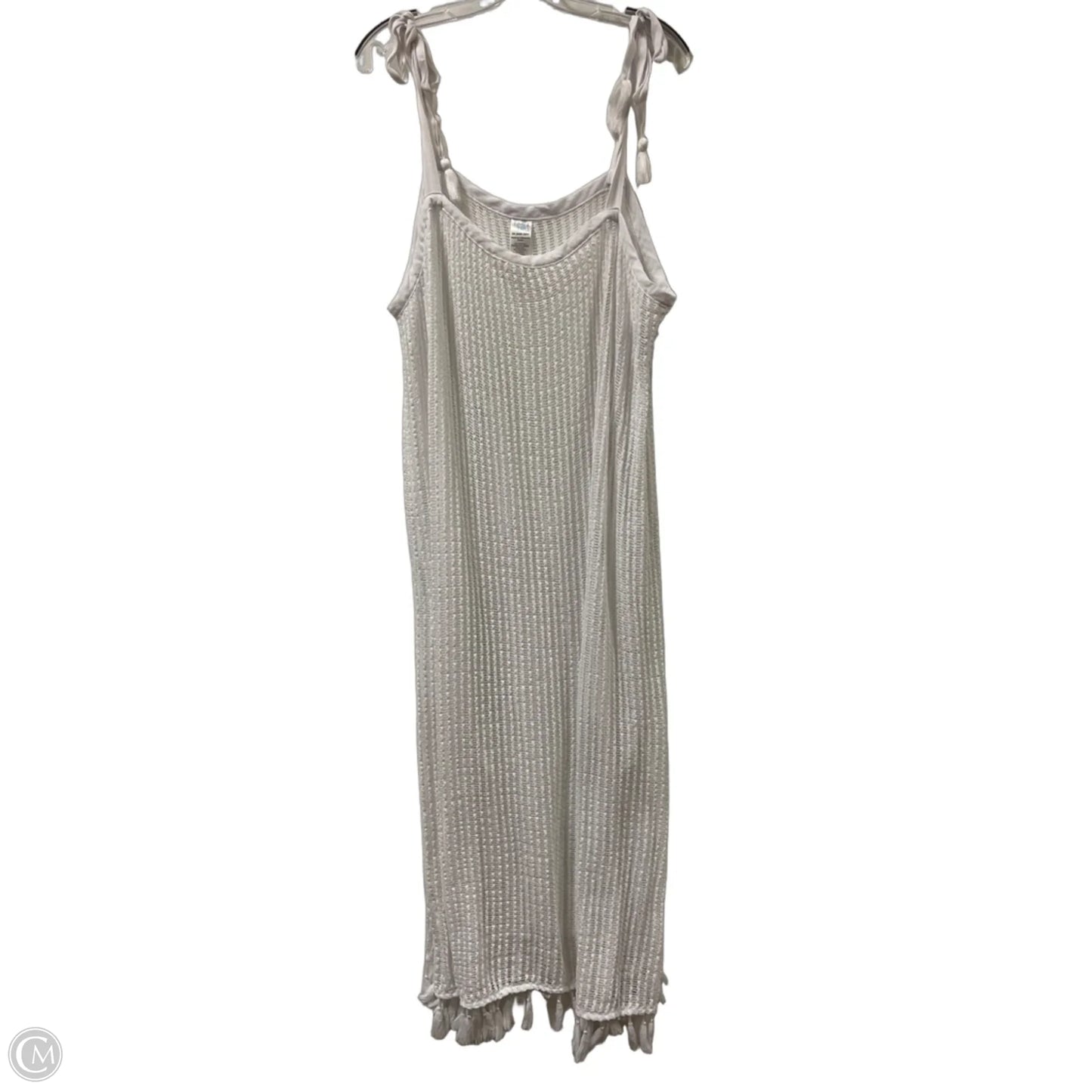 Dress Casual Maxi By Time And Tru In White, Size: 3x