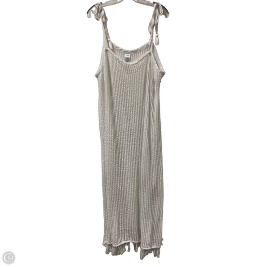 Dress Casual Maxi By Time And Tru In White, Size: 3x