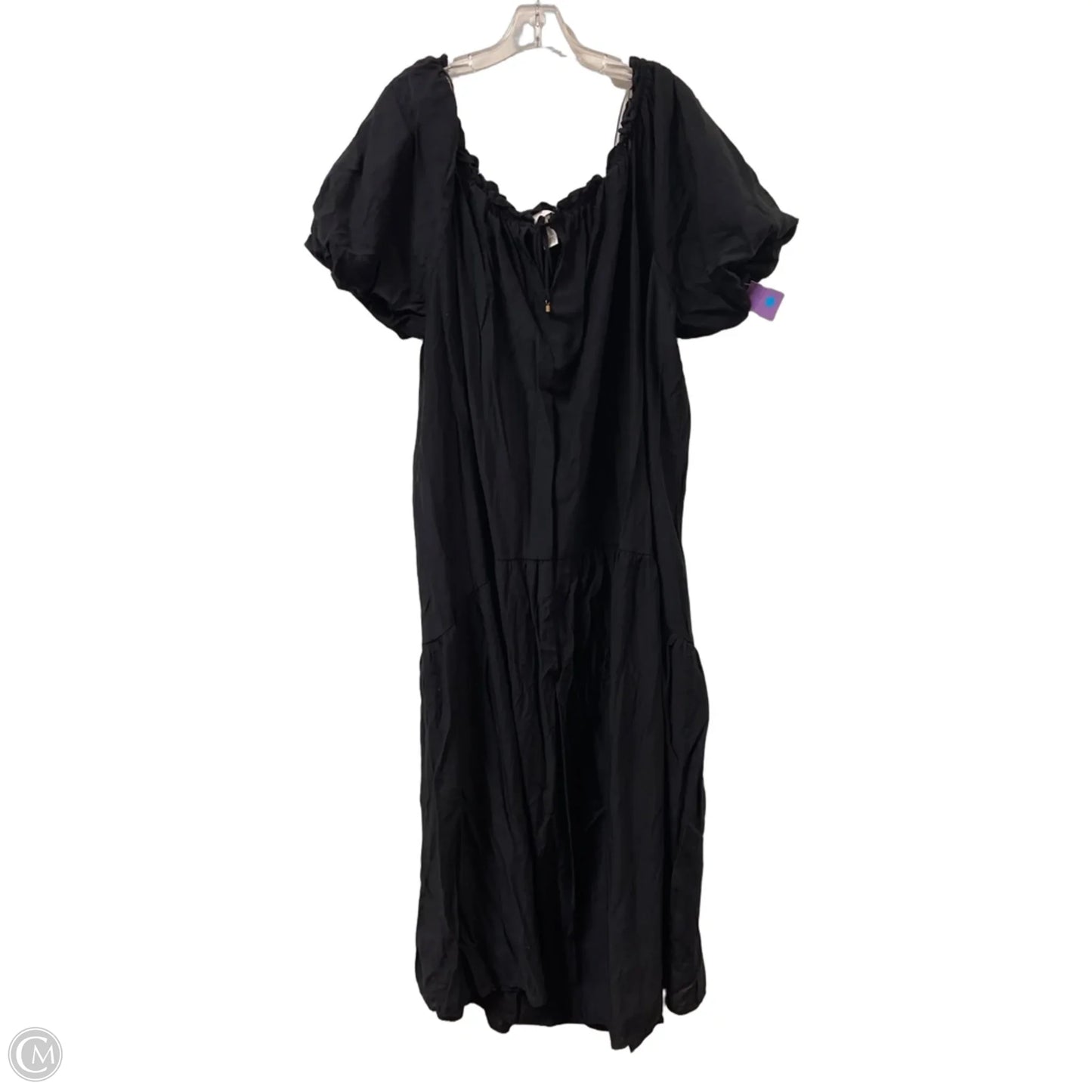 Dress Casual Maxi By H&m In Black, Size: 1x