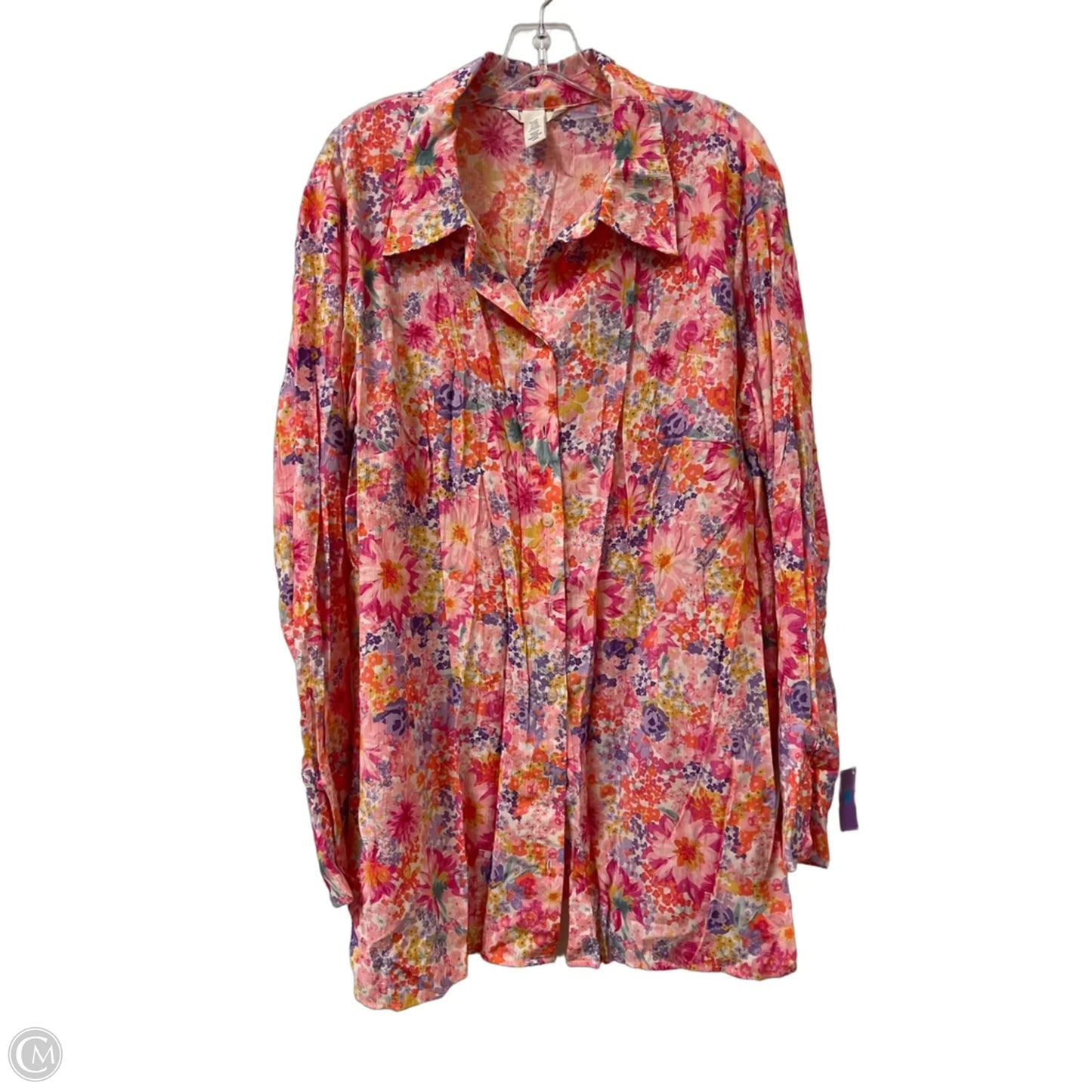 Dress Casual Midi By H&m In Floral Print, Size: 1x