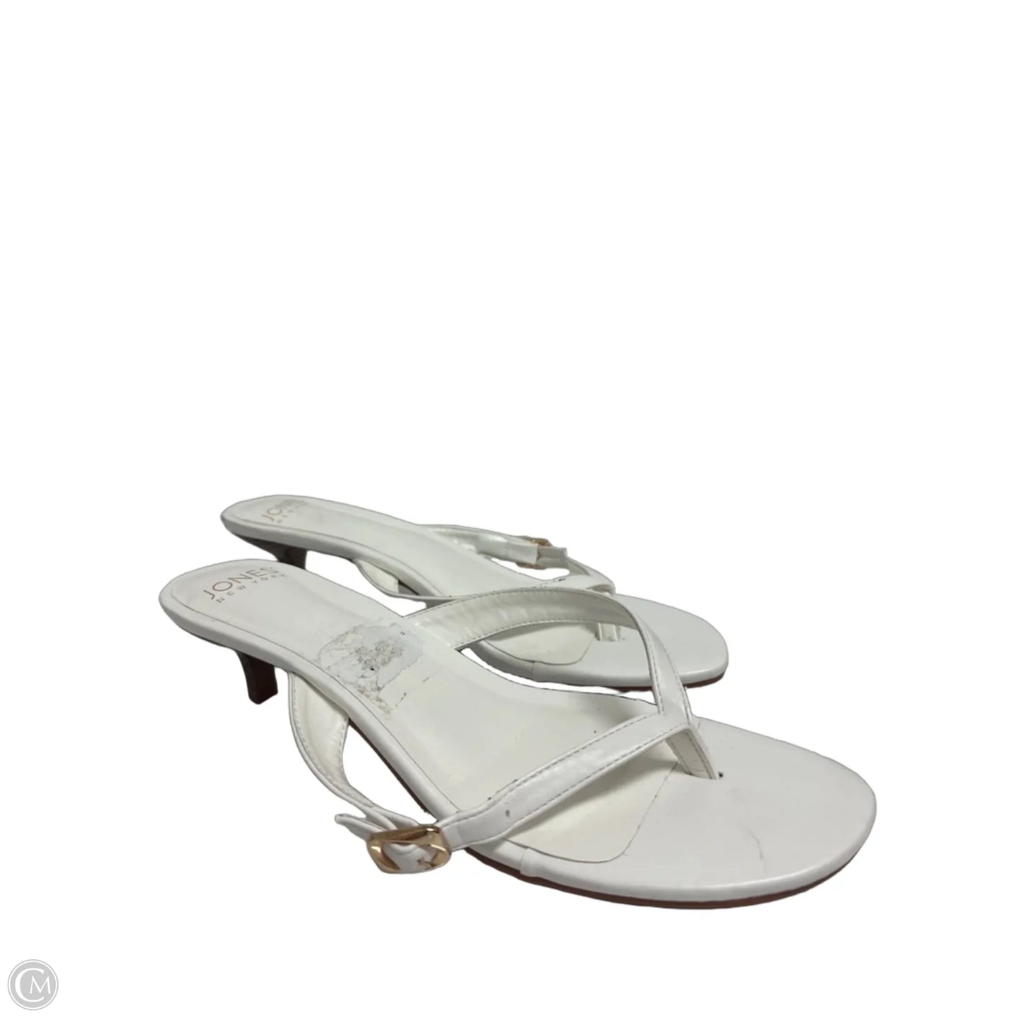 Shoes Heels Kitten By Jones New York In White, Size: 11