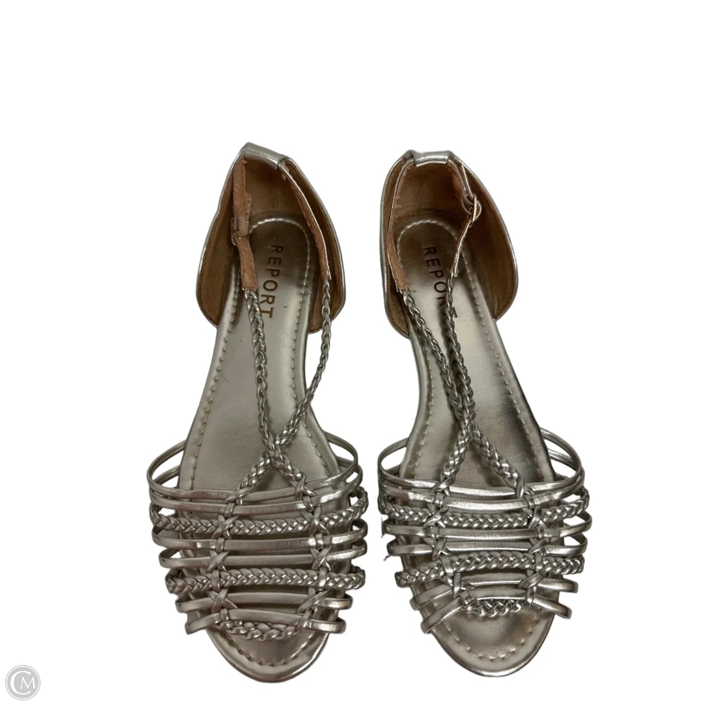 Shoes Flats By Report In Silver, Size: 7.5