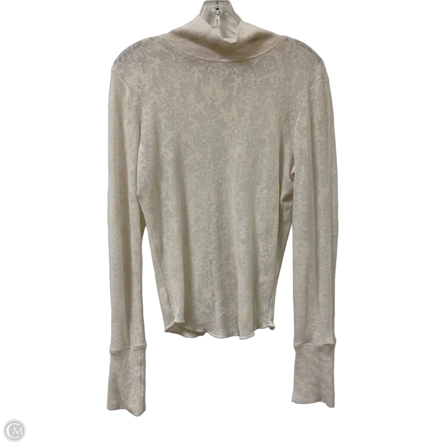 Top Long Sleeve By Free People In Cream, Size: M