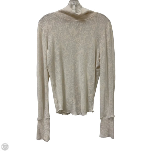 Top Long Sleeve By Free People In Cream, Size: M