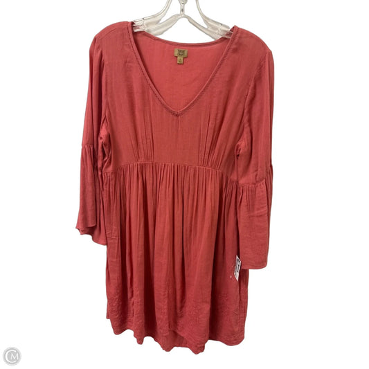Dress Casual Midi By True Craft In Coral, Size: M