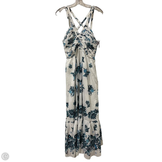 Dress Casual Maxi By White House Black Market In Blue & White, Size: S