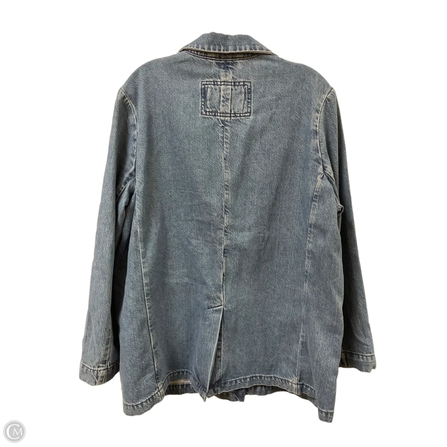 Blazer By American Eagle In Blue Denim, Size: L