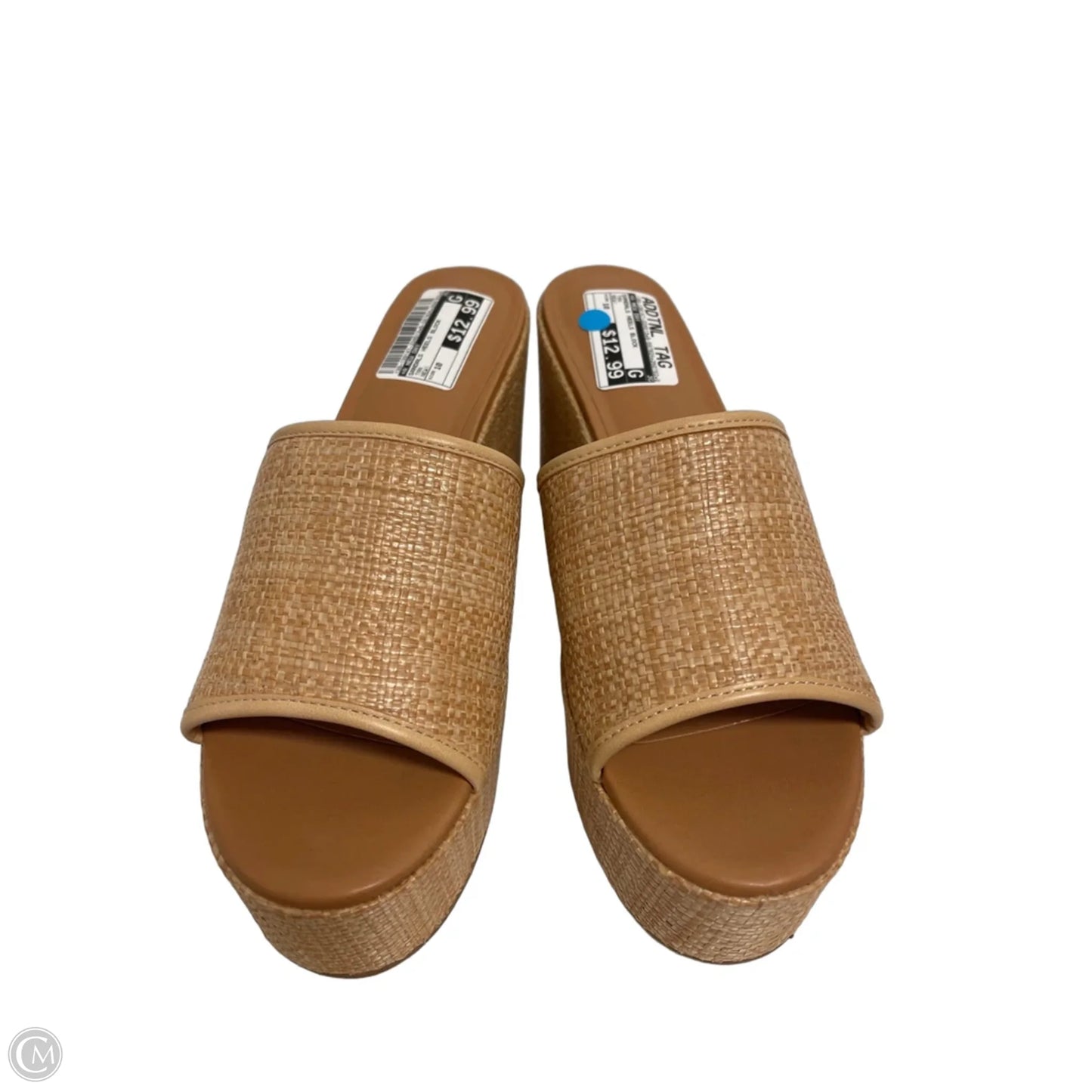 Sandals Heels Block By A New Day In Tan, Size: 10