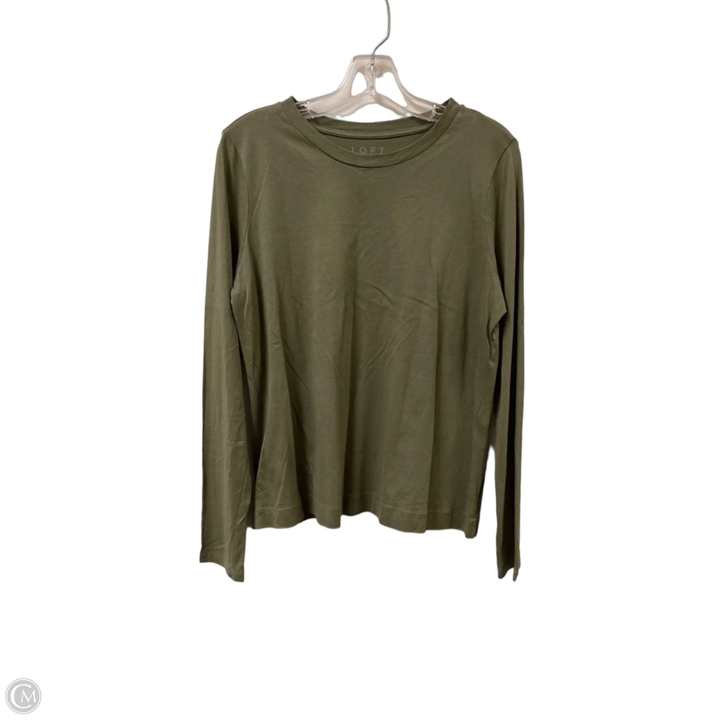 Top Long Sleeve By Loft In Green, Size: L