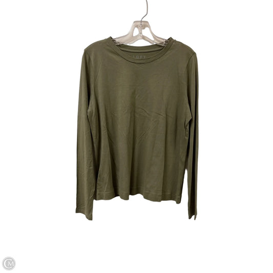 Top Long Sleeve By Loft In Green, Size: L