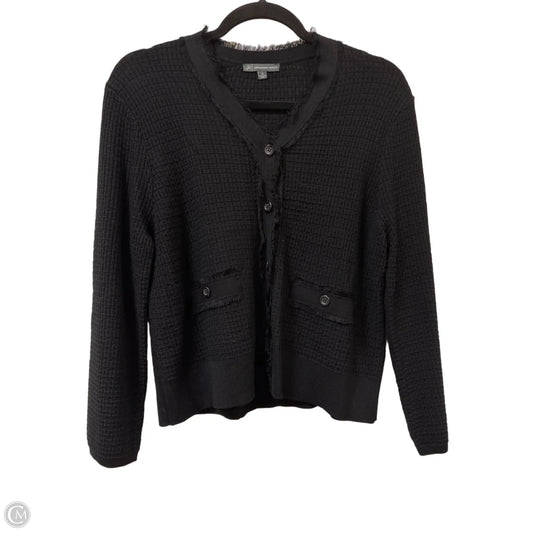 Sweater Cardigan By Adrianna Papell In Black, Size: M