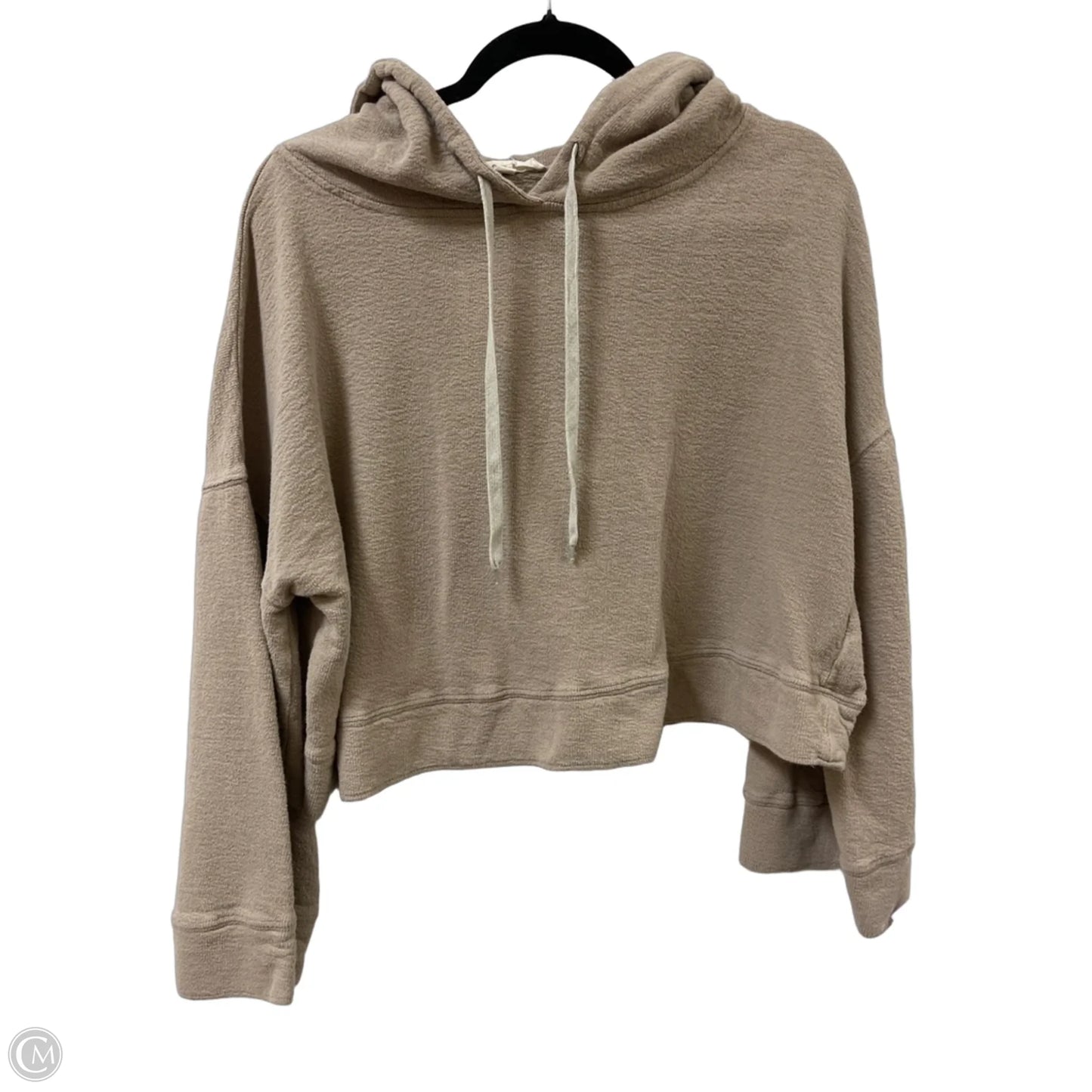 Sweatshirt Hoodie By Grade & Gather In Taupe, Size: M