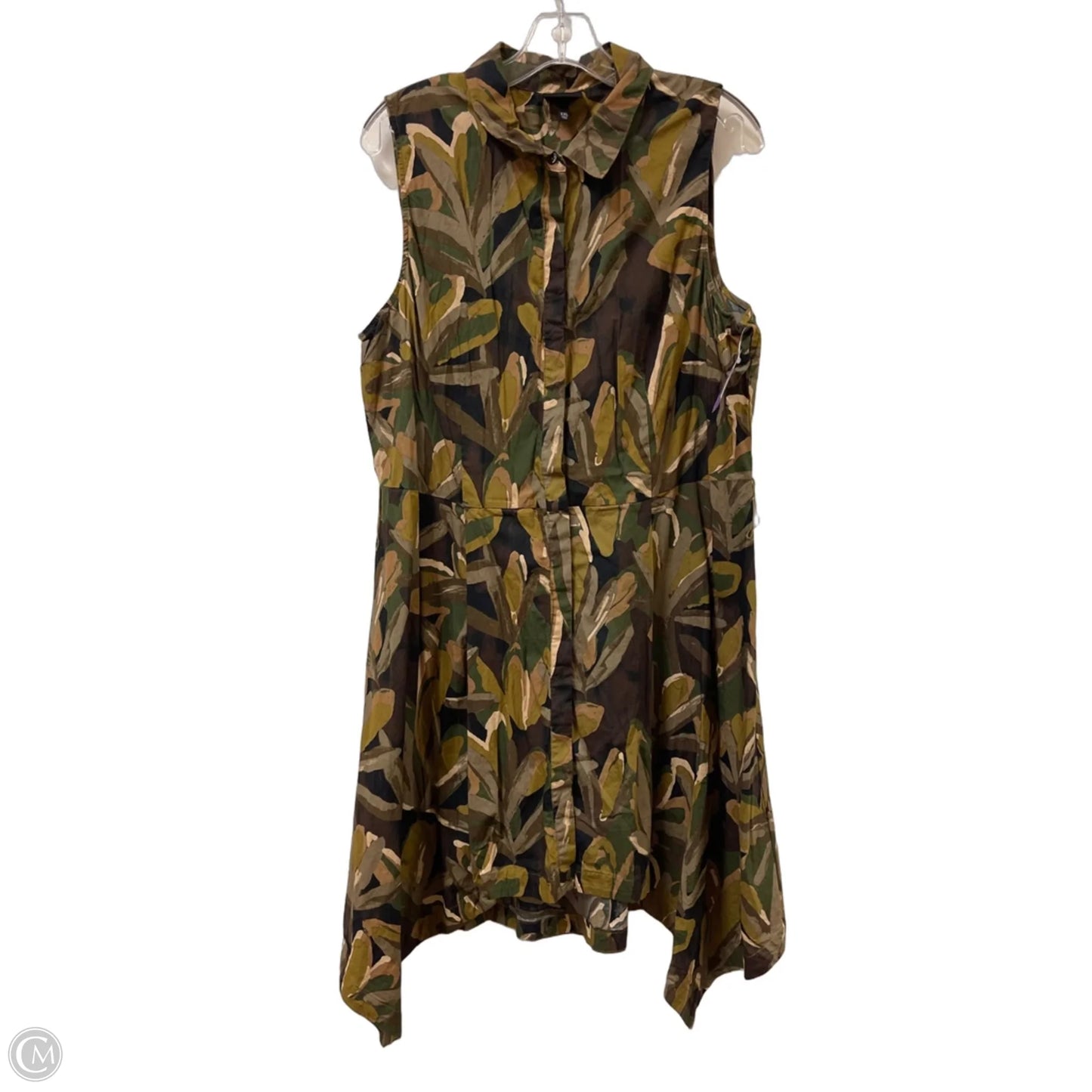 Dress Casual Midi By Who What Wear In Green, Size: 1x
