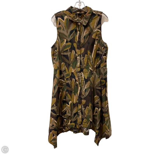 Dress Casual Midi By Who What Wear In Green, Size: 1x