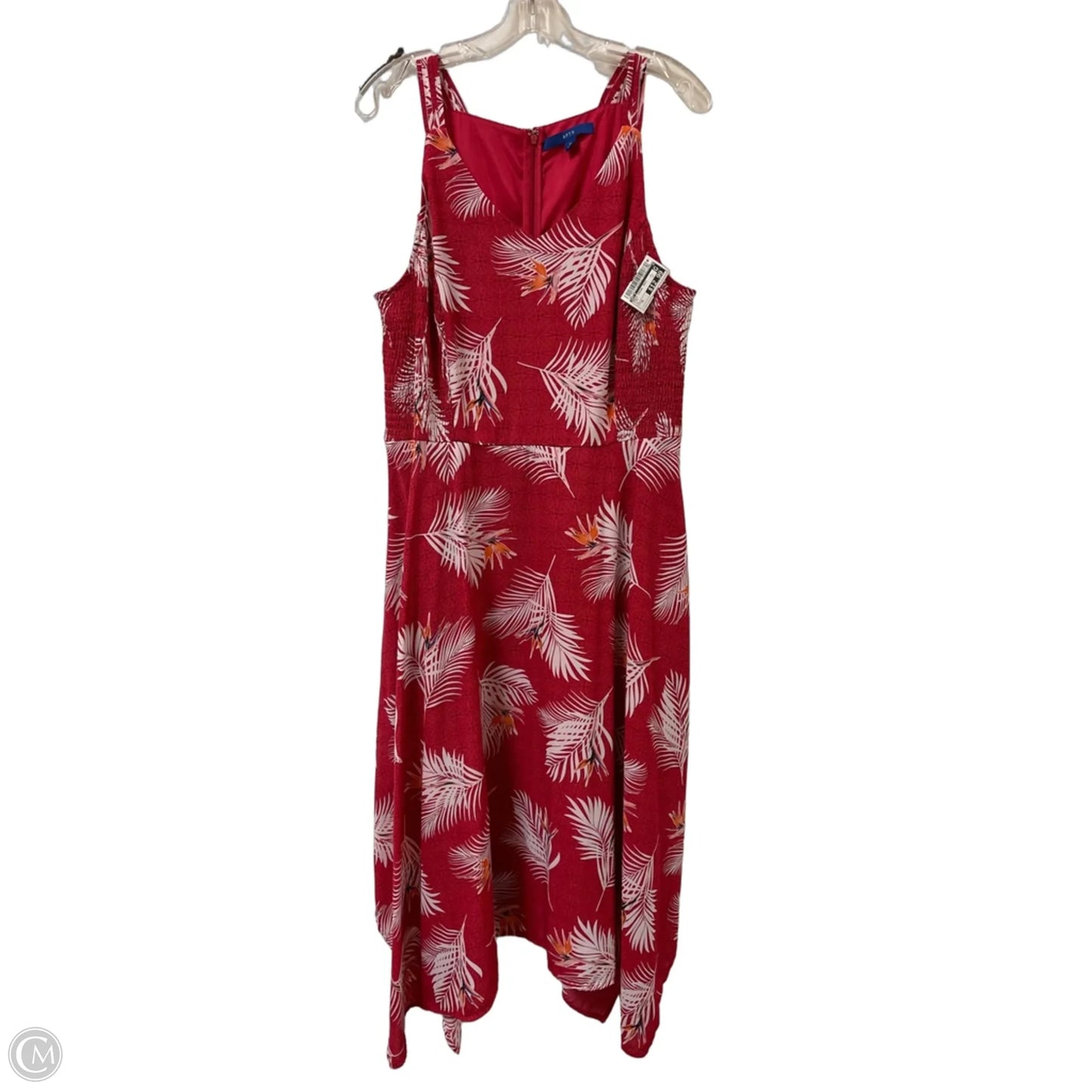 Dress Casual Maxi By Apt 9 In Pink, Size: Xl