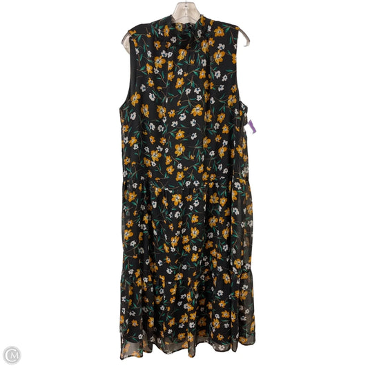 Dress Casual Maxi By Who What Wear In Floral Print, Size: 1x