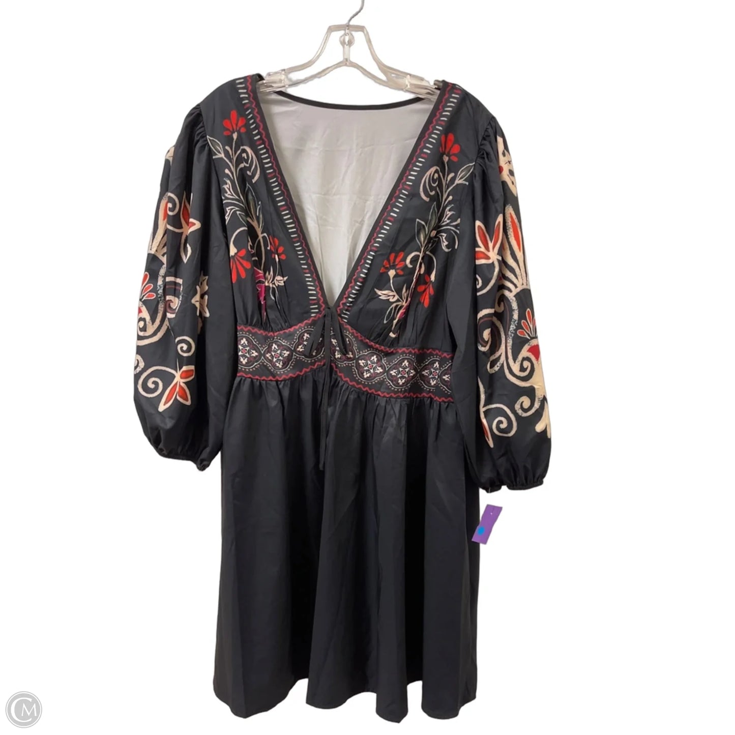 Dress Casual Midi By Shein In Black, Size: 2x