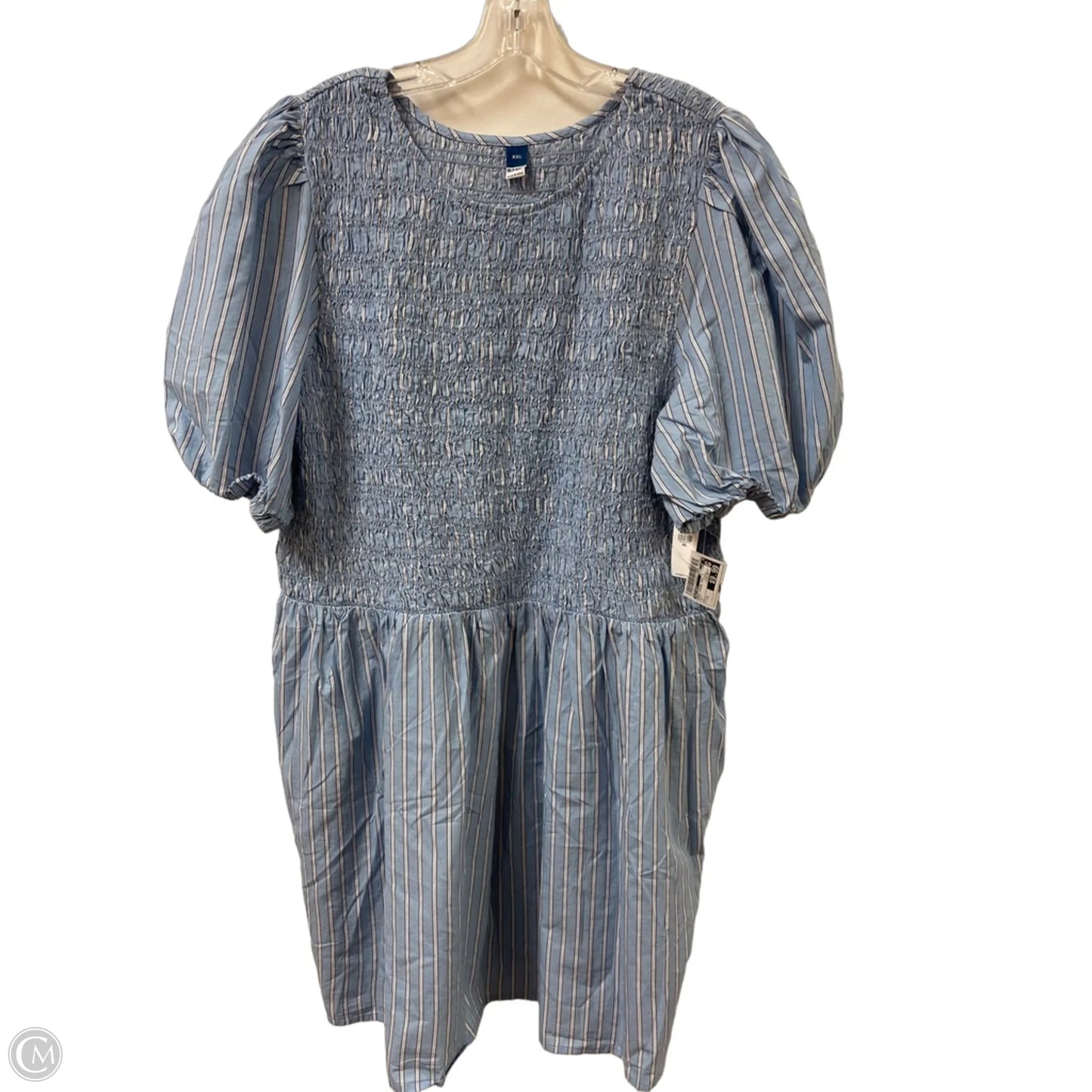 Dress Casual Midi By Old Navy In Blue, Size: 1x