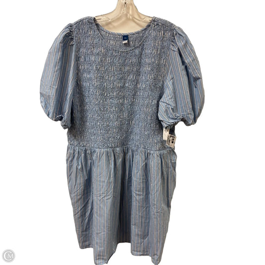 Dress Casual Midi By Old Navy In Blue, Size: 1x