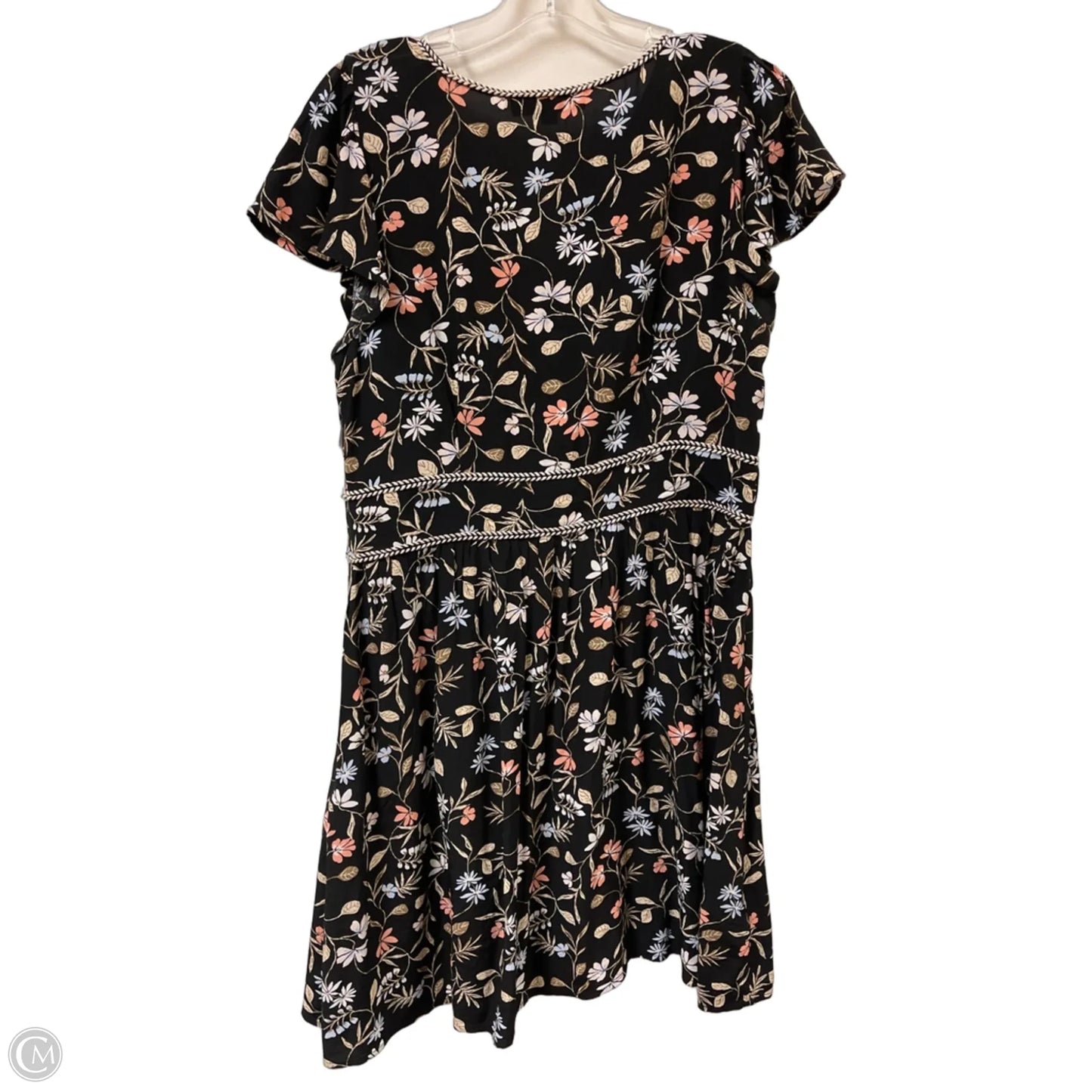 Dress Casual Midi By Loft In Floral Print, Size: L