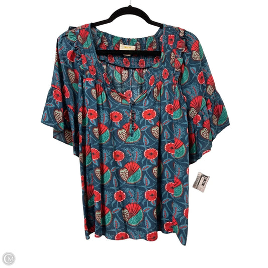 Top Short Sleeve By Maeve In Floral Print, Size: S