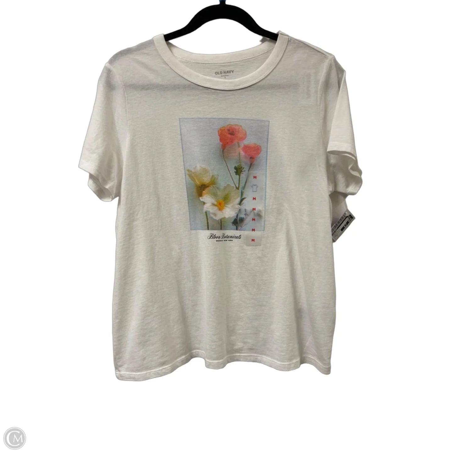 Top Short Sleeve By Old Navy In Floral Print, Size: M