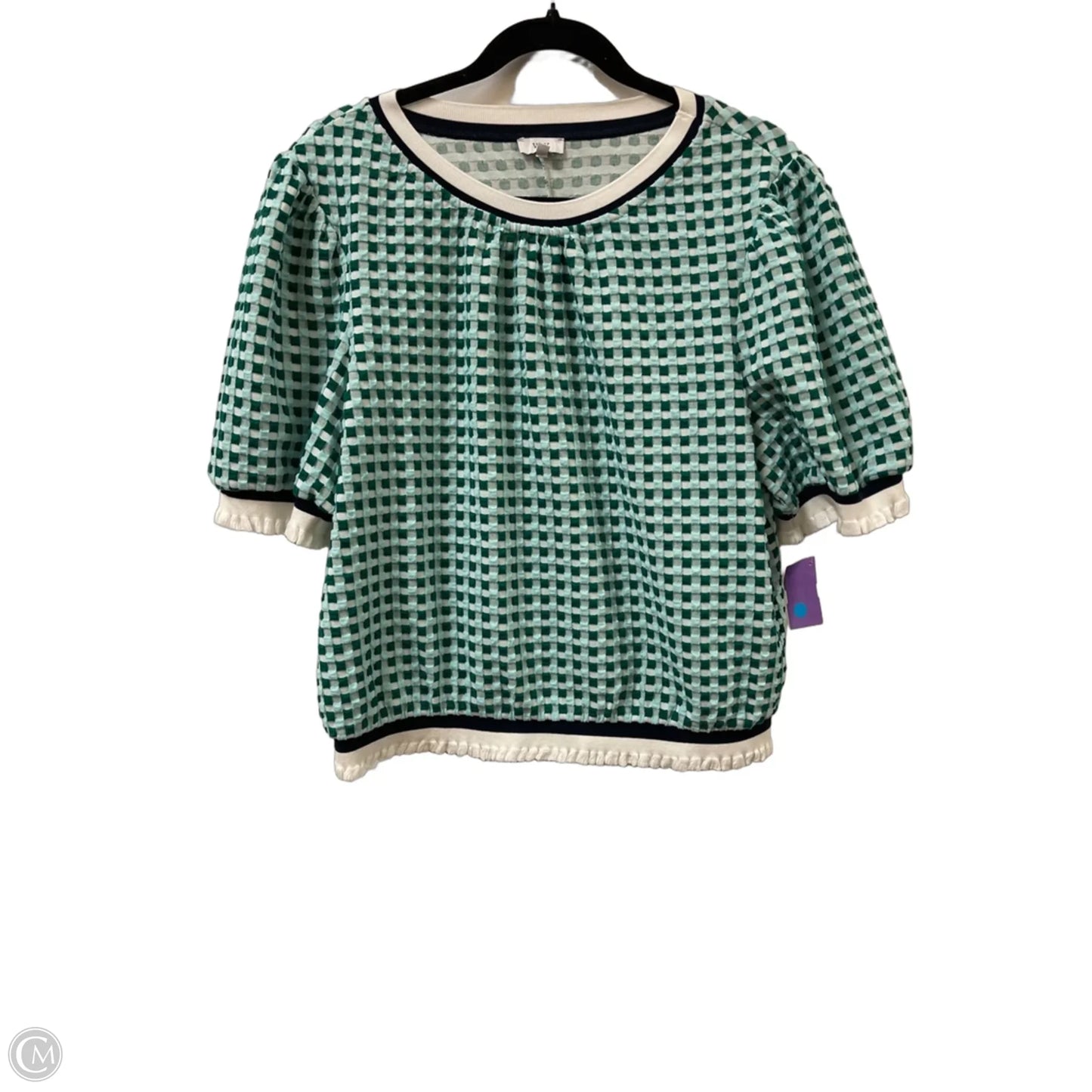 Sweater Short Sleeve By Voy In Green, Size: L