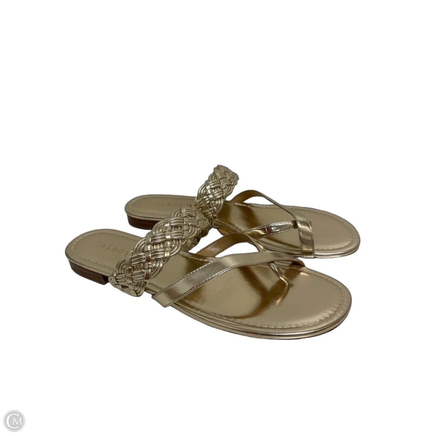 Sandals Flip Flops By Talbots In Gold, Size: 10
