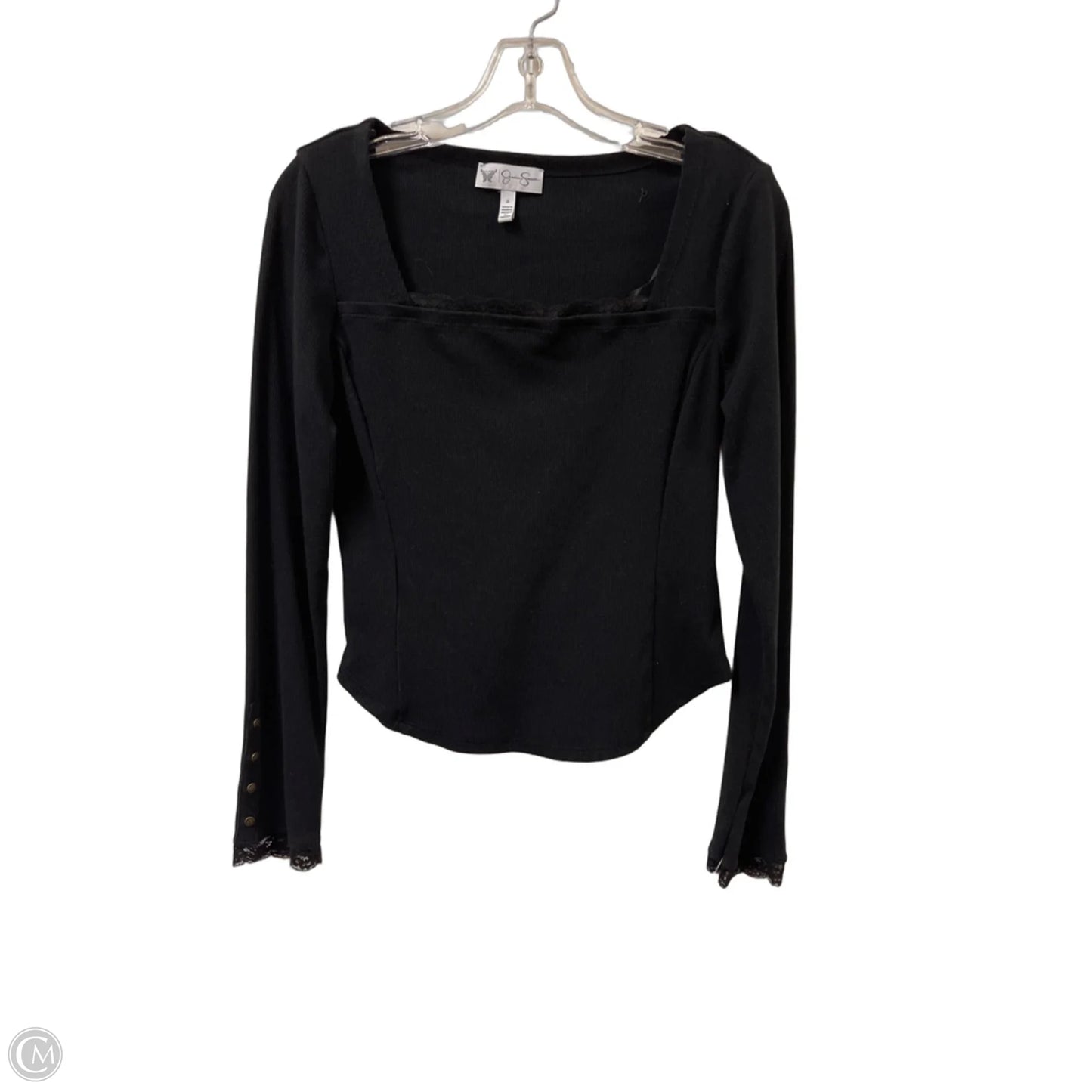 Top Long Sleeve By Jessica Simpson In Black, Size: S