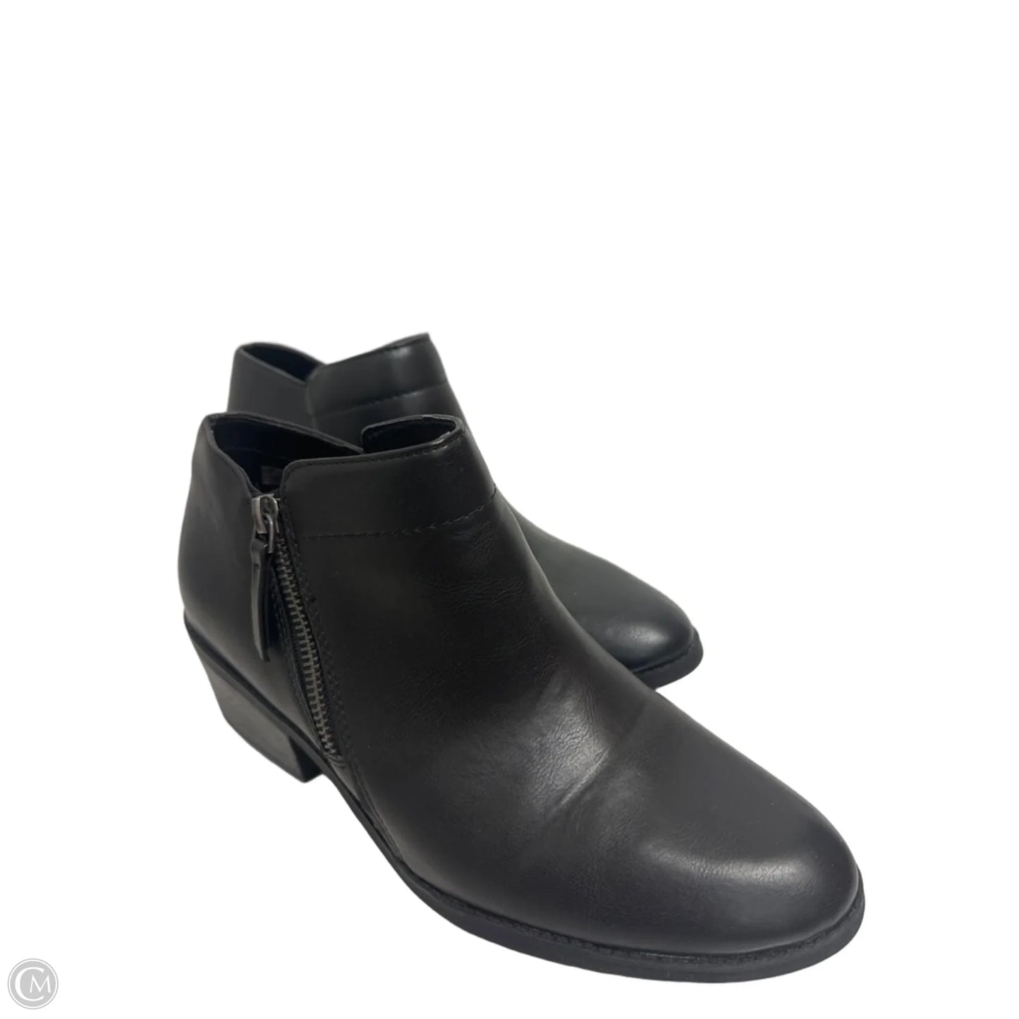 Boots Ankle Heels By Time And Tru In Black, Size: 9