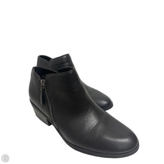 Boots Ankle Heels By Time And Tru In Black, Size: 9