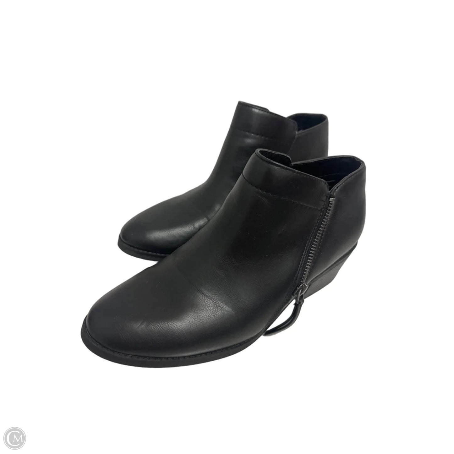 Boots Ankle Heels By Time And Tru In Black, Size: 9