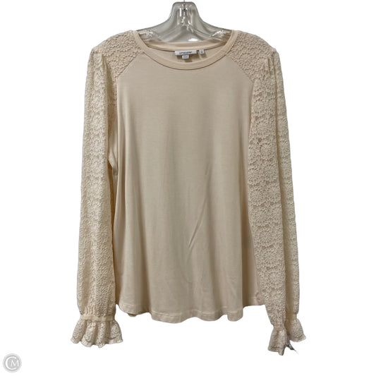 Top Long Sleeve By Chicos In Cream, Size: M