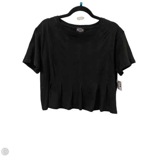 Top Short Sleeve By Scoop In Black, Size: S