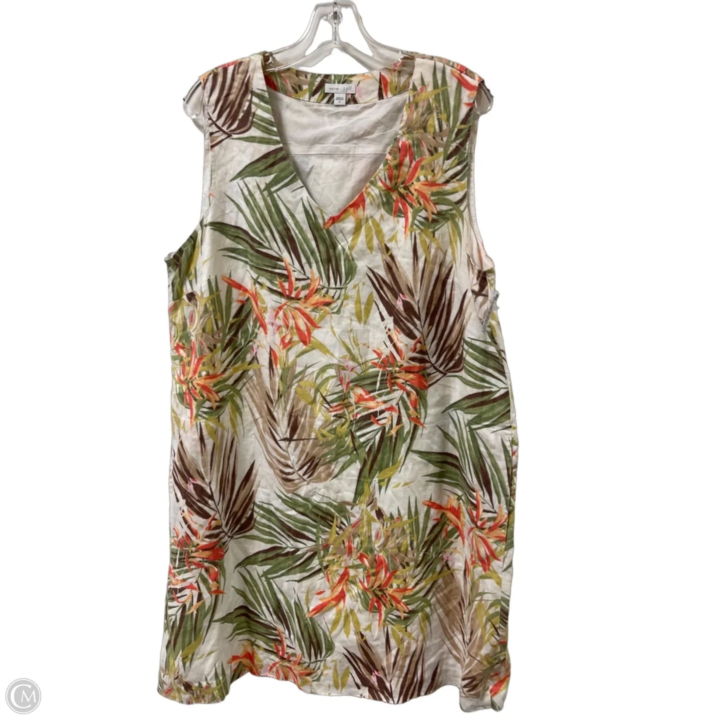 Dress Casual Midi By J. Jill In Green, Size: Xl
