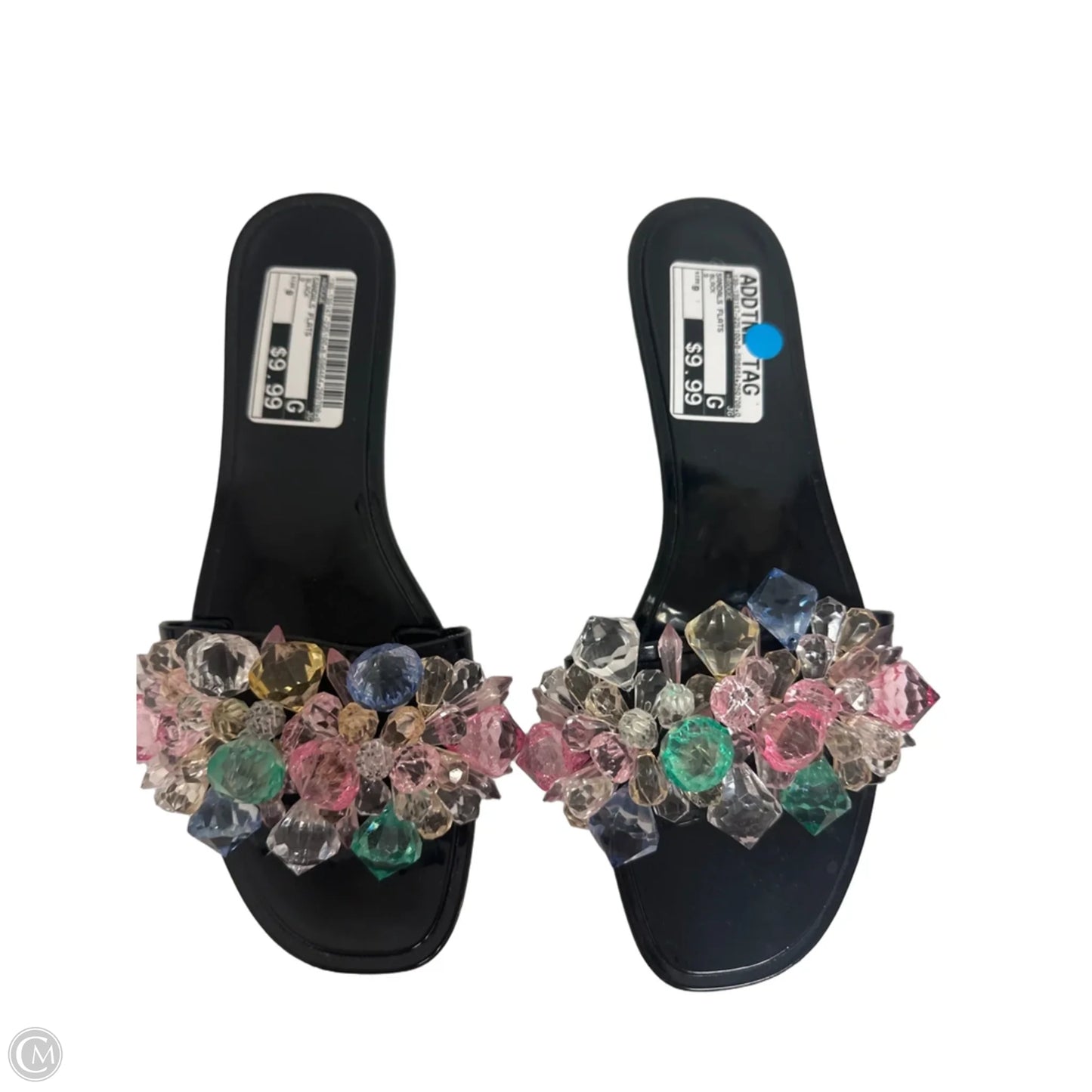 Sandals Flats By Rouge In Black, Size: 9
