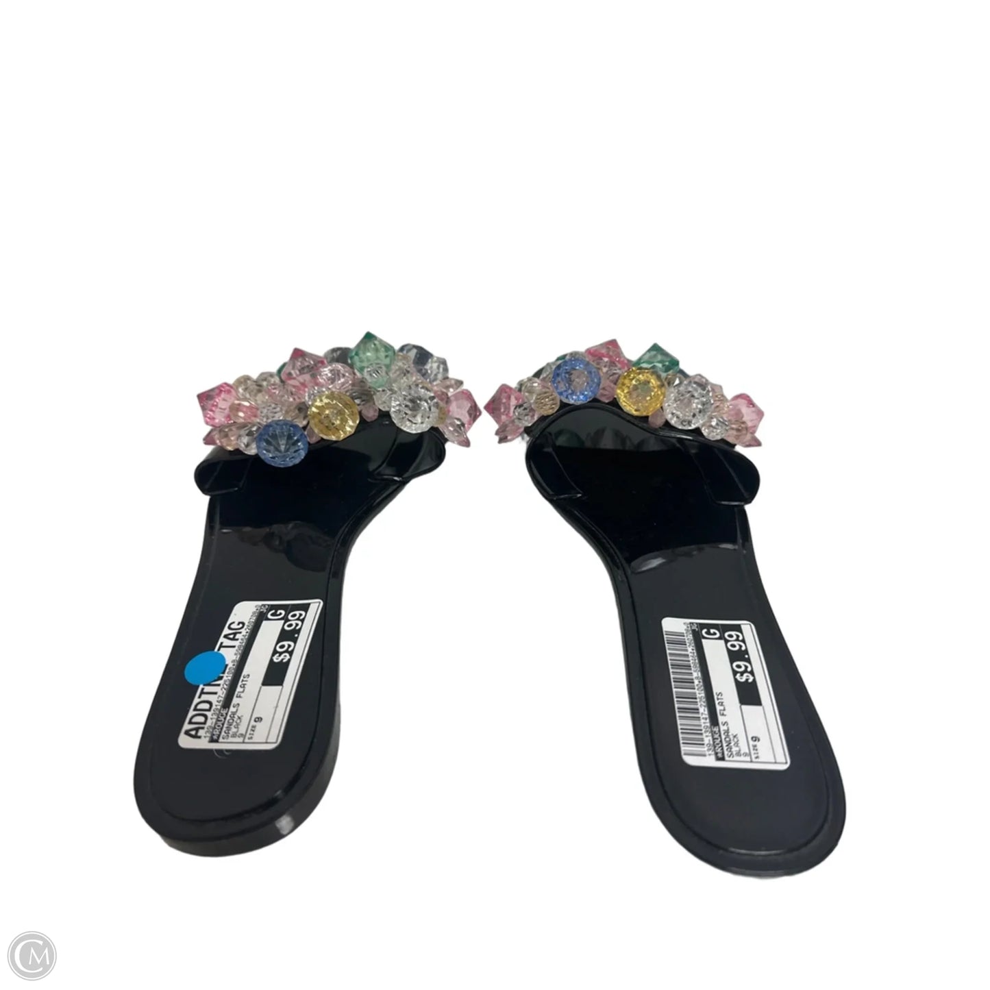 Sandals Flats By Rouge In Black, Size: 9