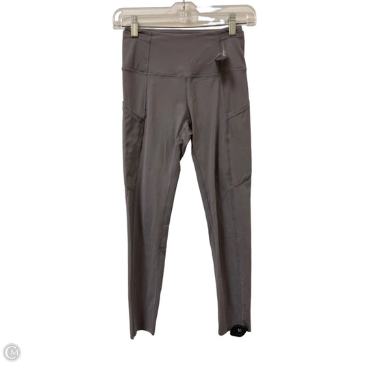Athletic Leggings By Lululemon In Grey, Size: 4