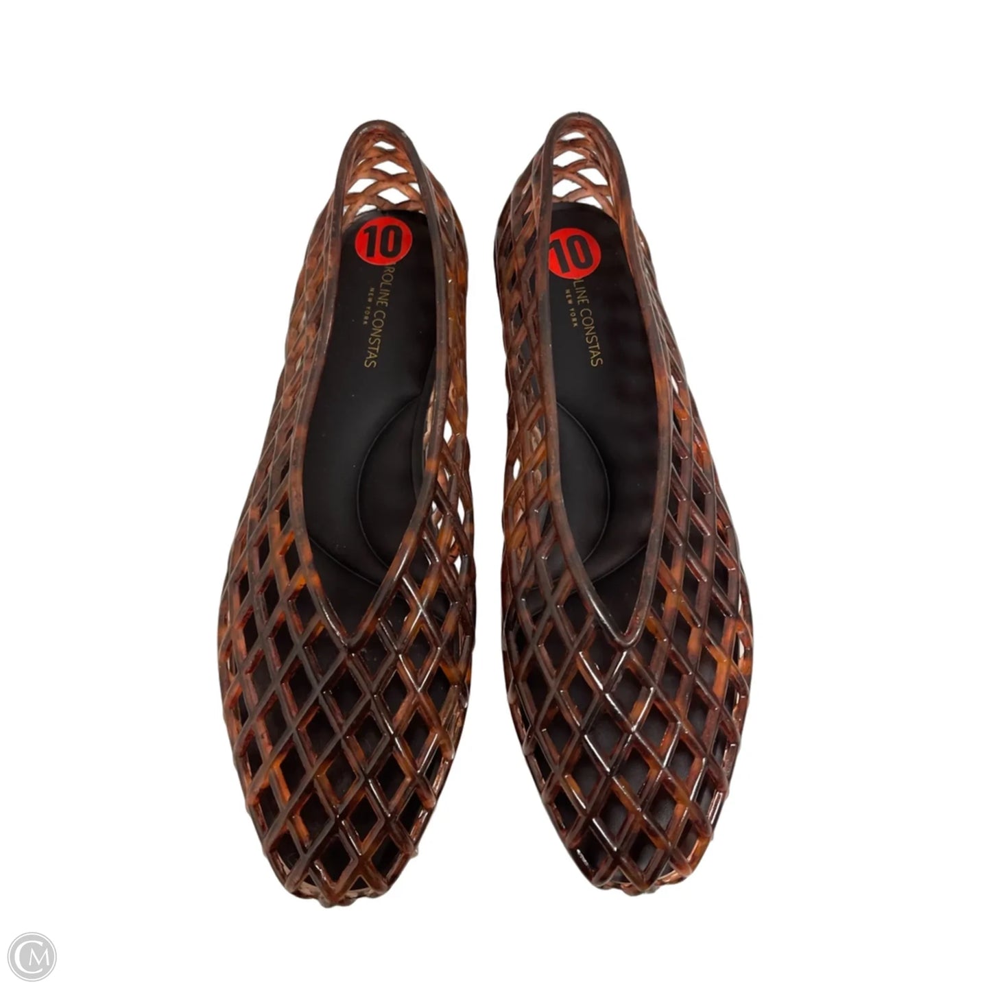 Shoes Flats By Clothes Mentor In Brown, Size: 10