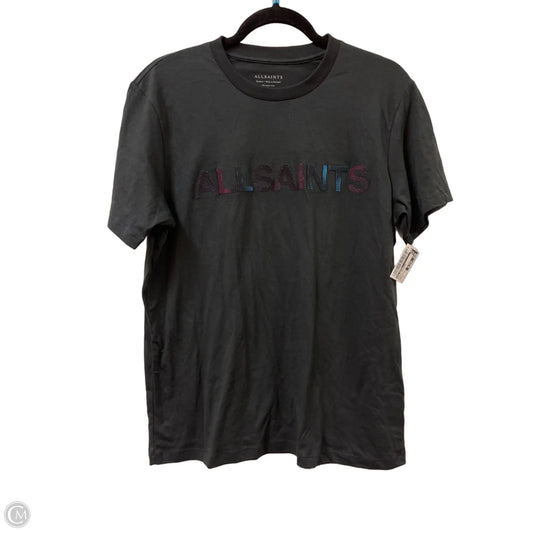 Top Short Sleeve Designer By All Saints In Black, Size: M