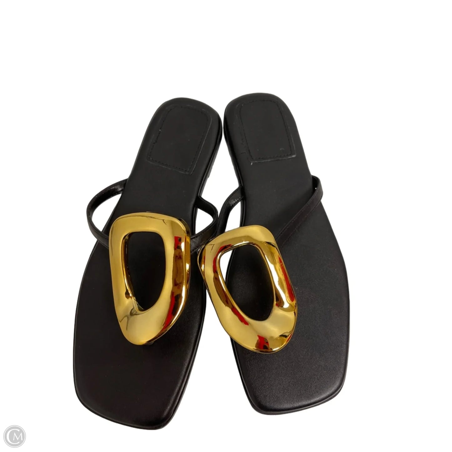 Sandals Flip Flops By Clothes Mentor In Black, Size: 9