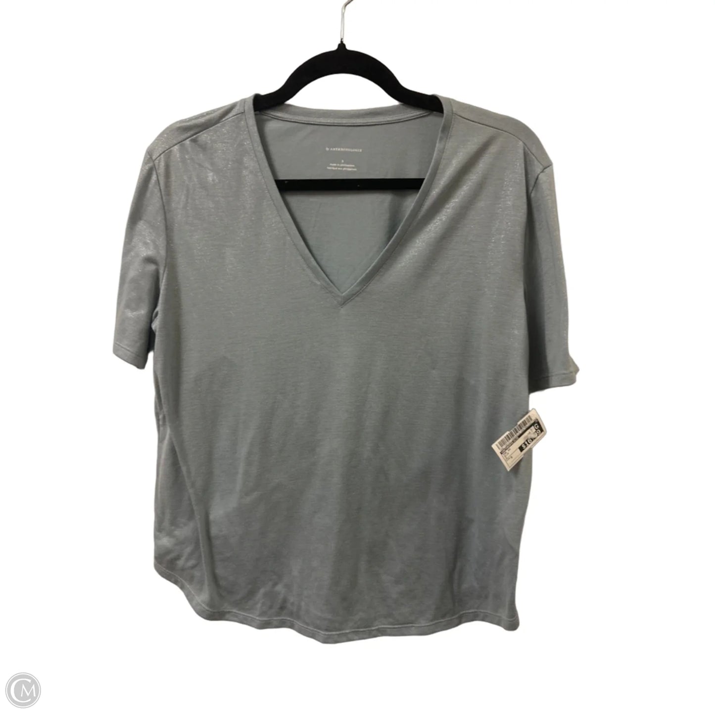 Top Short Sleeve By Anthropologie In Blue, Size: S